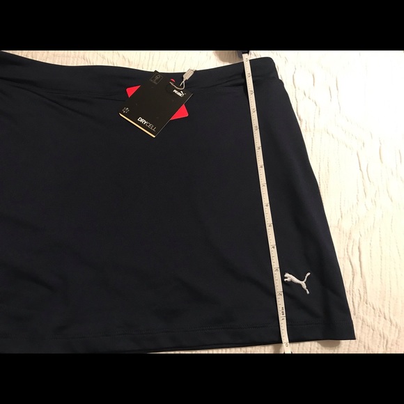 Puma Girls solid Knit Navy Skort Size XL - Picture 6 of 6